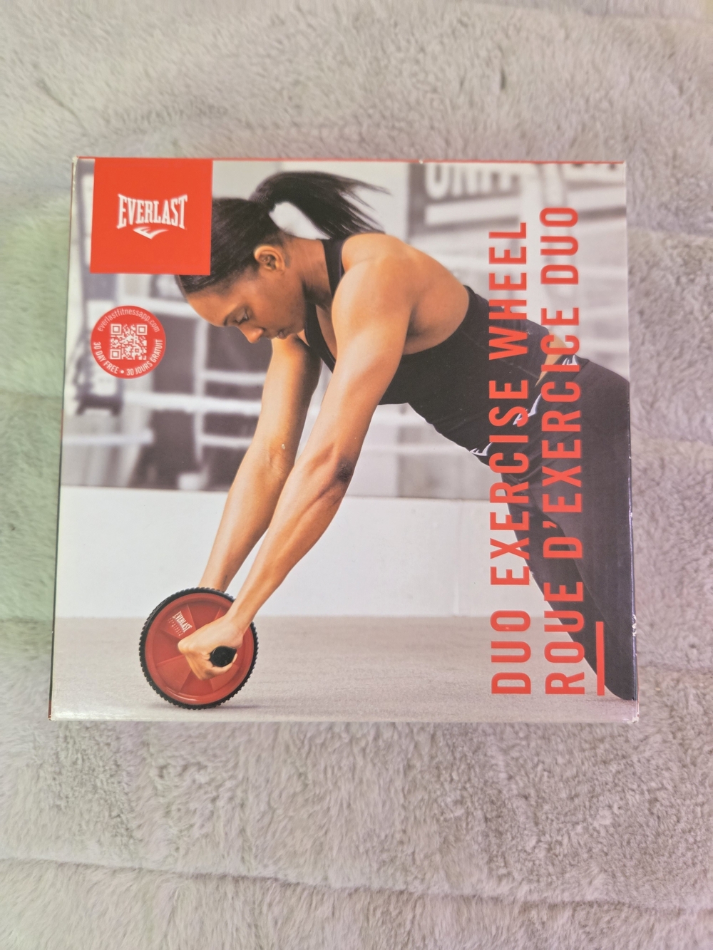 Everlast Red Duo Exercise Wheel - Core Training Roller